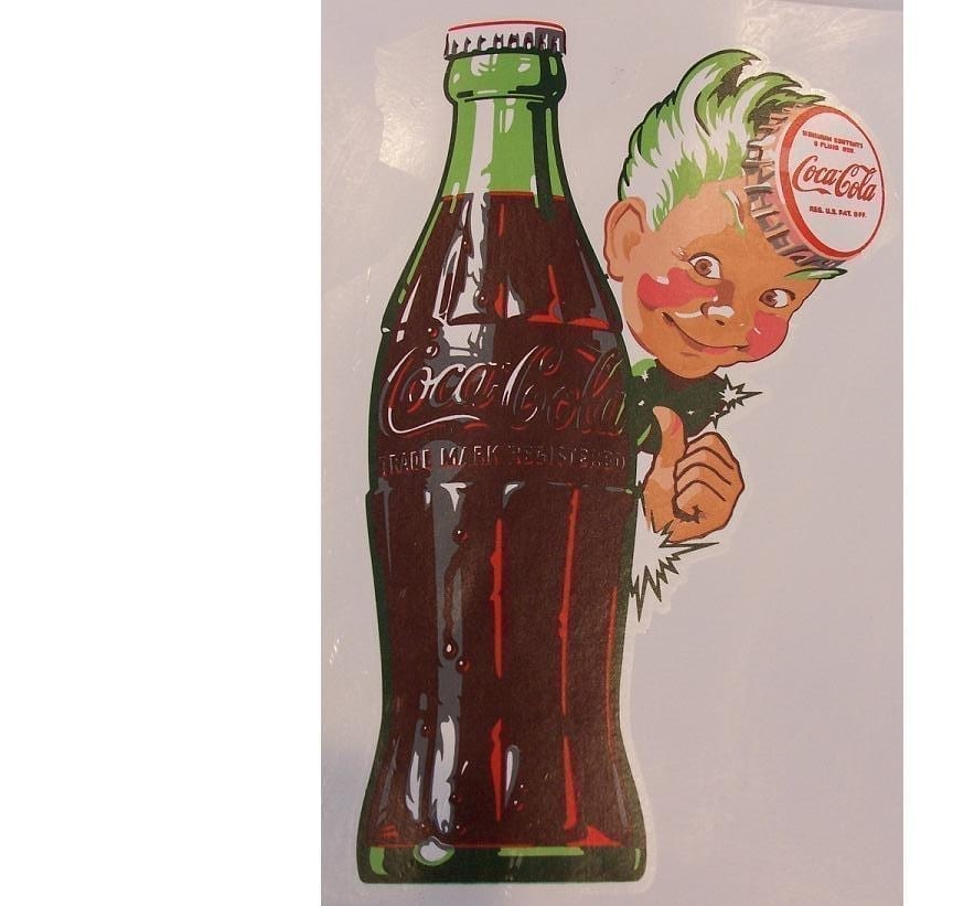 Coca-Cola Sprite Boy Take Some Home Bottle Decal 16 x 24 Coke Kitchen Decor 